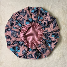 Load image into Gallery viewer, Asanteba African Print Satin Bonnet
