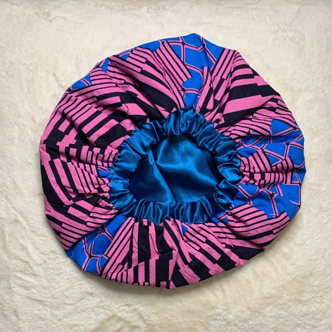 Gyaa African Print Satin Bonnet