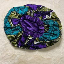 Load image into Gallery viewer, Tawiah African Print Satin Bonnet
