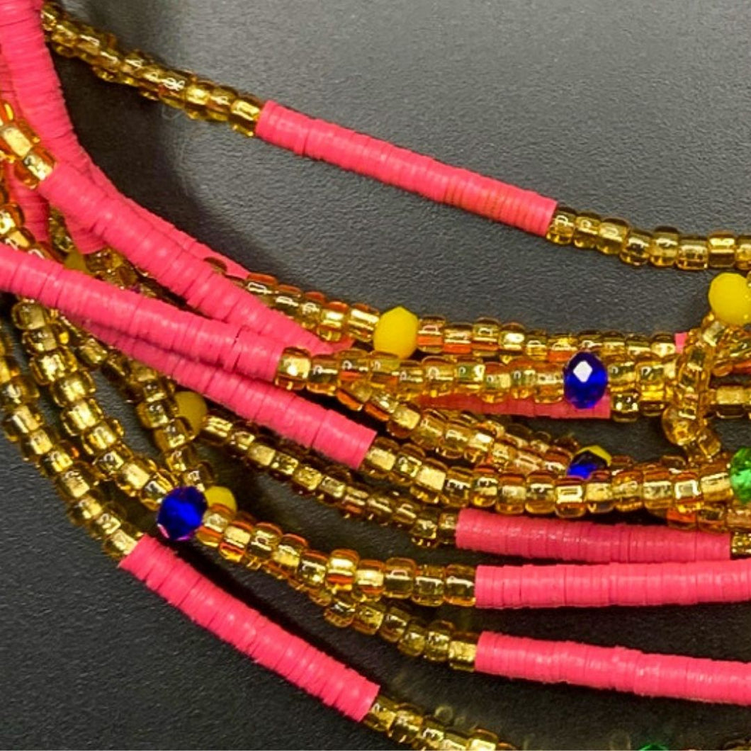 Color Burst Waist Beads