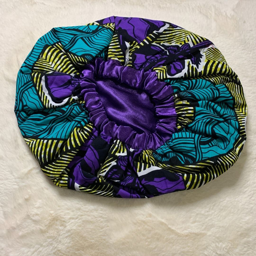 Tawiah African Print Satin Bonnet