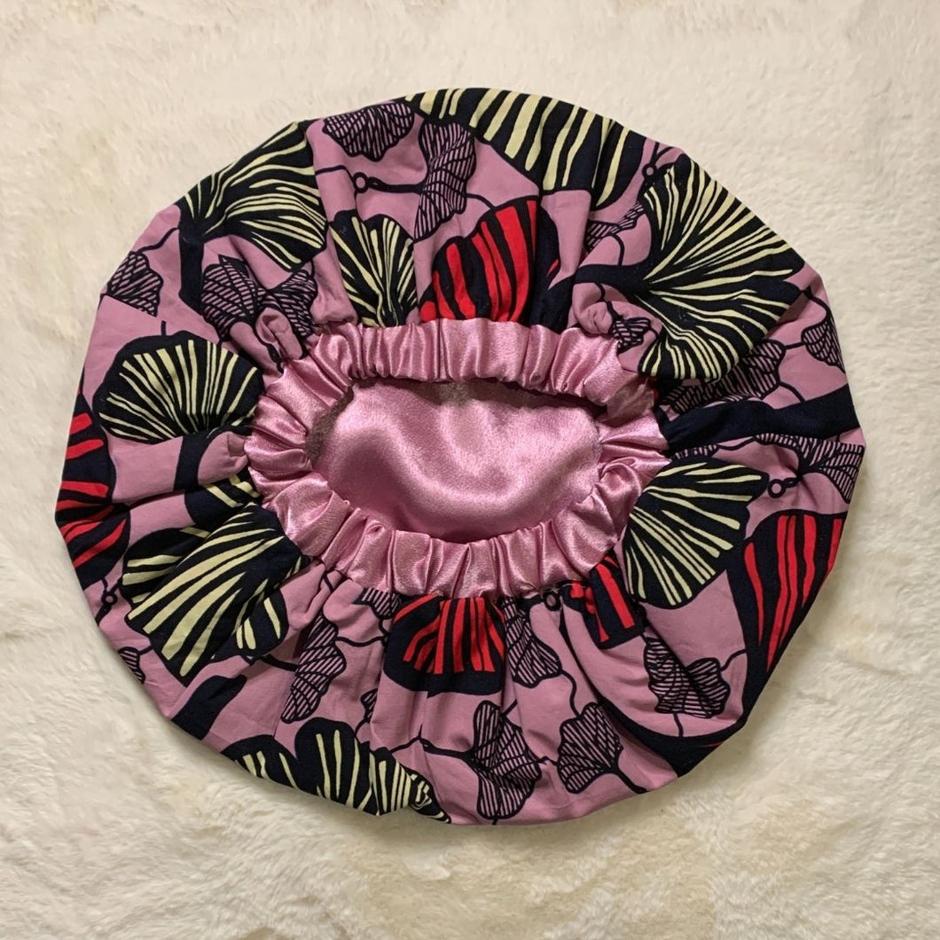 Thema African Print Satin Bonnet