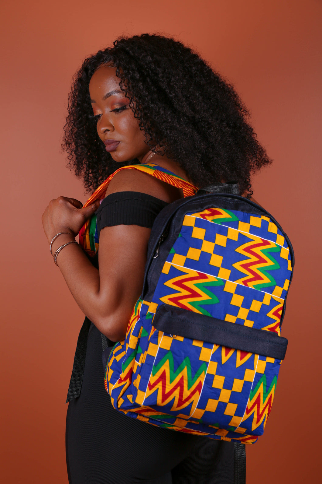 Ashantee African Print BackPack