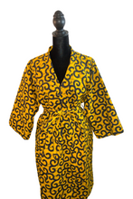 Load image into Gallery viewer, Akosua African Print Satin Robe
