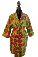 Load image into Gallery viewer, Yaa African Print Satin Robe
