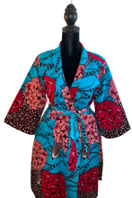 Load image into Gallery viewer, Nana African Print Satin Robe
