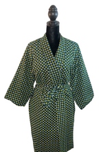 Load image into Gallery viewer, Afia African Print Satin Robe
